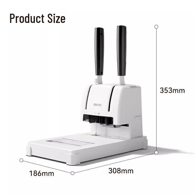 Deli GB501 Manual Financial Binding Machine CN plug (adapter included)