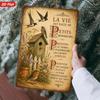 Metal Decorative Sign La Vie Est Faite De Petits Bonheurs