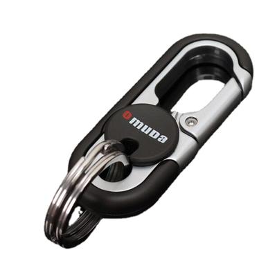 KARABINER SCHLÜSSELANHÄNGER - Doppelring Schlüsselanhänger Karabiner für Autoschlüssel, Einfach zu benutzen für