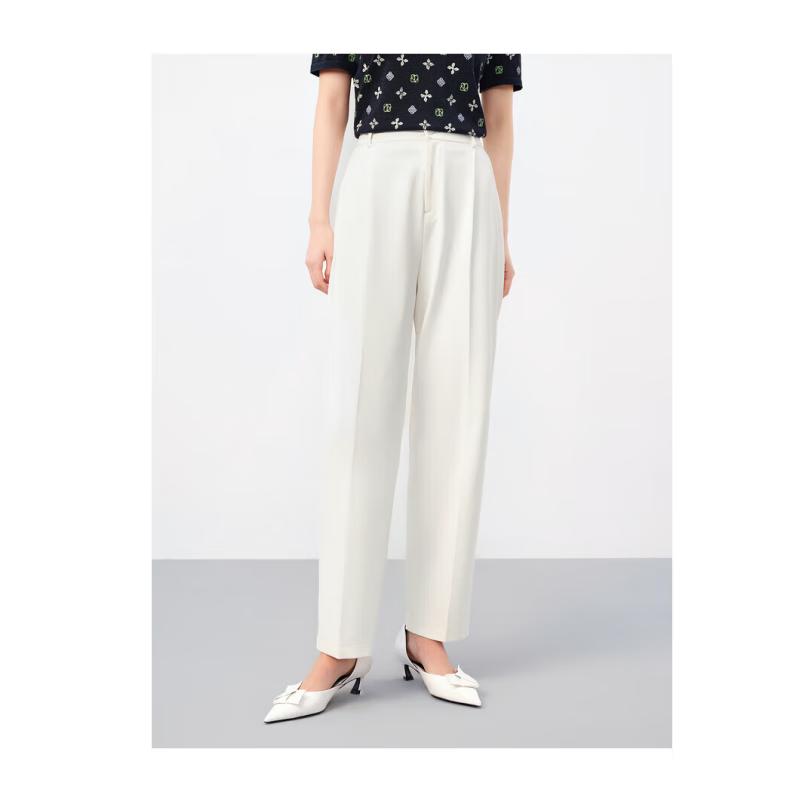 JIUZI Anna Kou Women's Elastic Waist Harem Pants