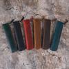 Vintage Leather Artistic Youth Apple Pencil Case - Large Capacity Zipper Storage