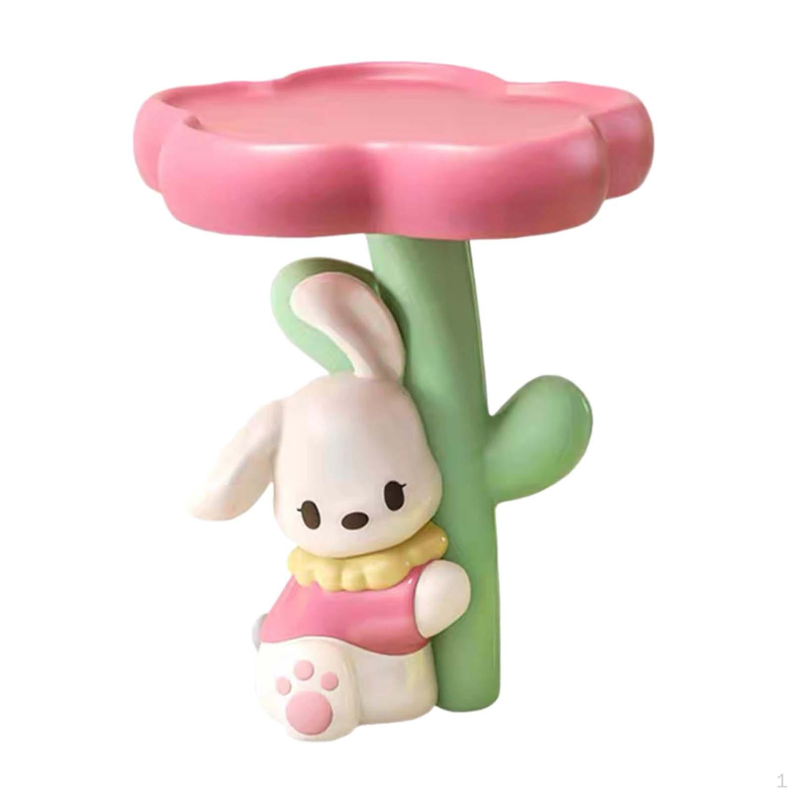 

Очаровательная скульптура кролика со скрытым отделением для ключей - Стильный домашний органайзер красный