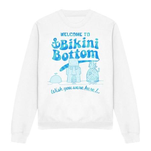SpongeBob SquarePants Unisex Adult Bikini Bottom Welcome Sweatshirt