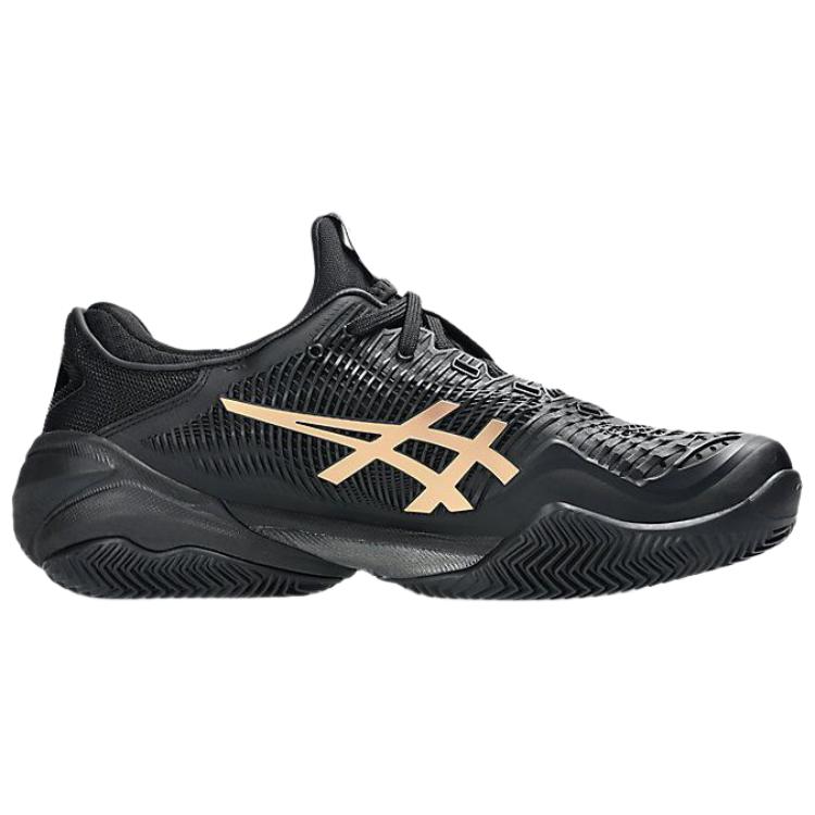Asics Court FF 3 Novak Clay Black Prism Gold Hi Men Sneakers 1041A537-960