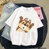 Tops for Women Tshirt FeUnisex Clothes Regular Short Sleeve Cute Chip and Dale Print Ladies Fashion Cartoon Graphic TShirt New