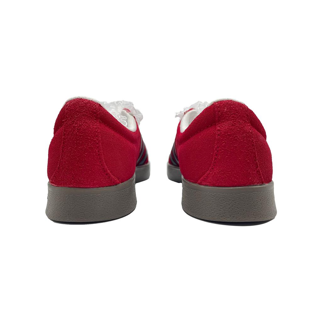 Adidas Neo VL Court Lifestyle Red Night Lightweight Anti Slip Low top Skateboard Shoes Unisex Black Red HQ1802(Team847-)