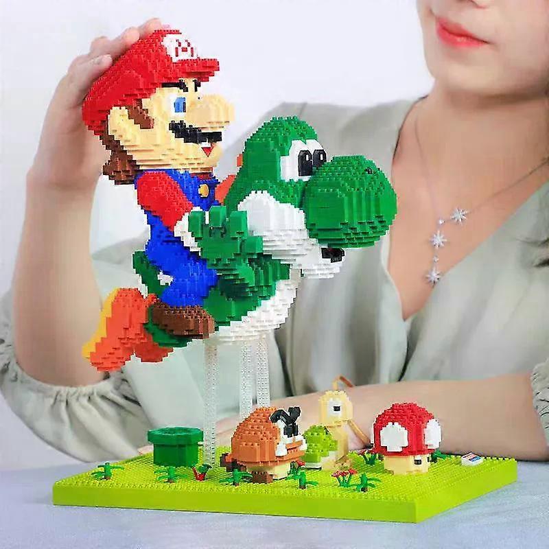 Gaibosi Children Toys Super Mario Action Figure Micro Building Blocks Cartoon Toys Marios Bros Birthday Gifts