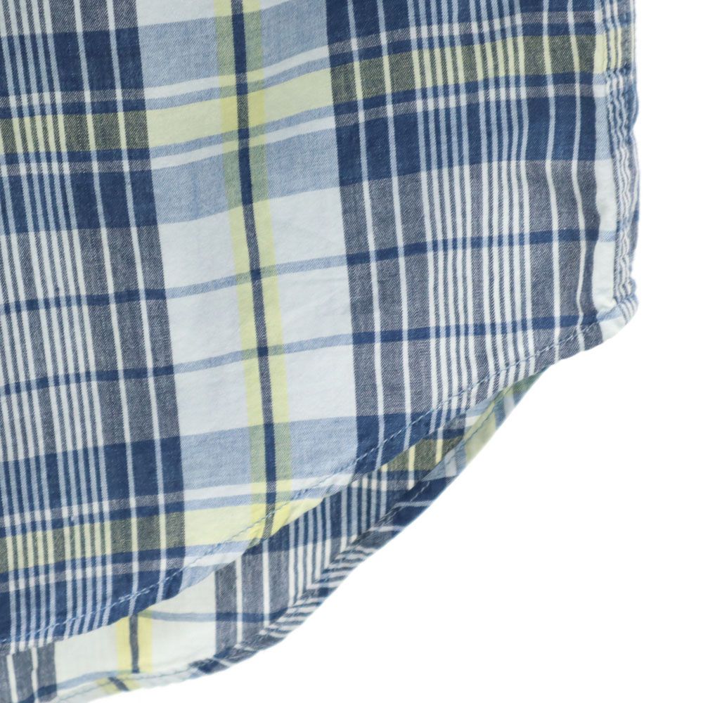 RRL Check Pattern Long Sleeve Western York Button Down Shirt Men's Used