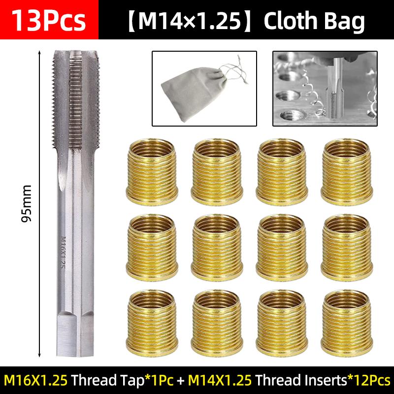 

Thread Repair Kit M16X1.25 Thread Tap M14X1.25 Thread Inserts For Restoring Damaged Threads Car Pro Coil Tool Car Repair Tool