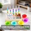 Bead Sorting Toy with Wooden Tray | hands-on Screen Play, Counting, Fine-Motor