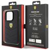 Ferrari Fehcp15Lrduk Iphone 15 Pro 6.1 Czarny/Black Hardcase Quilted Metal Logo