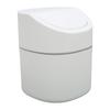 Desktop Garbage Can Button Flip Cover Reduce Odor Trash Debris Collector Can 2L Capacity