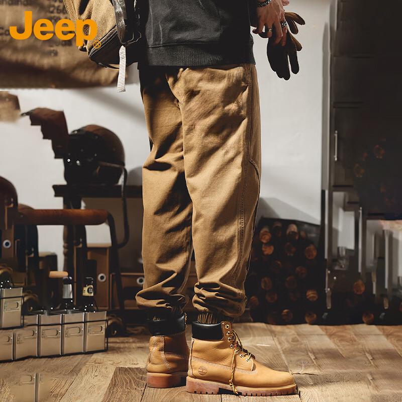 JEEP Men's Loose Fit Cargo Joggers