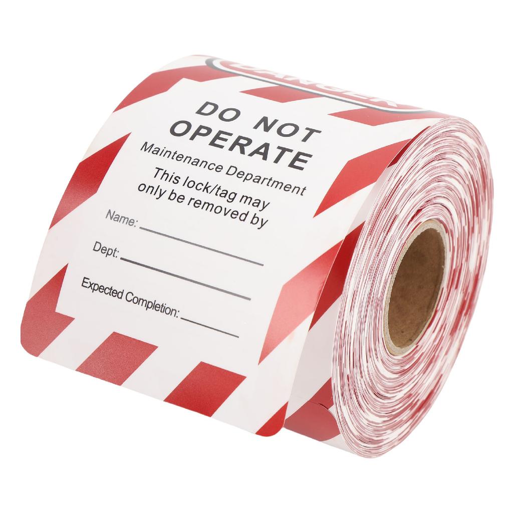 Danger Barricade Tag PP Composite Paper Hole Design Danger Tagout Tags for Industry Plant