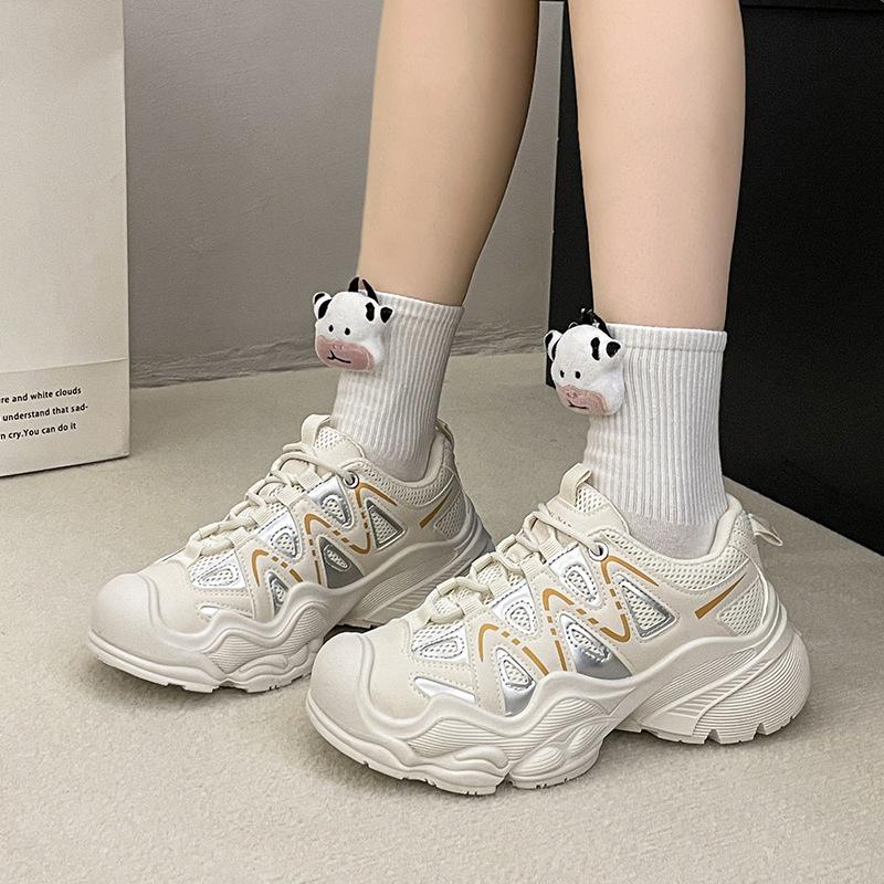 

Versatile sports casual shoes for women 2025 autumn and summer new Korean version breathable dad shoes for women ins student casual shoes tide 35