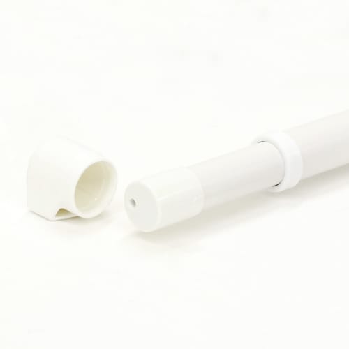 Bestco Slim Telescopic Clothes Drying Pole, 105-180cm, White, Short, NY-160