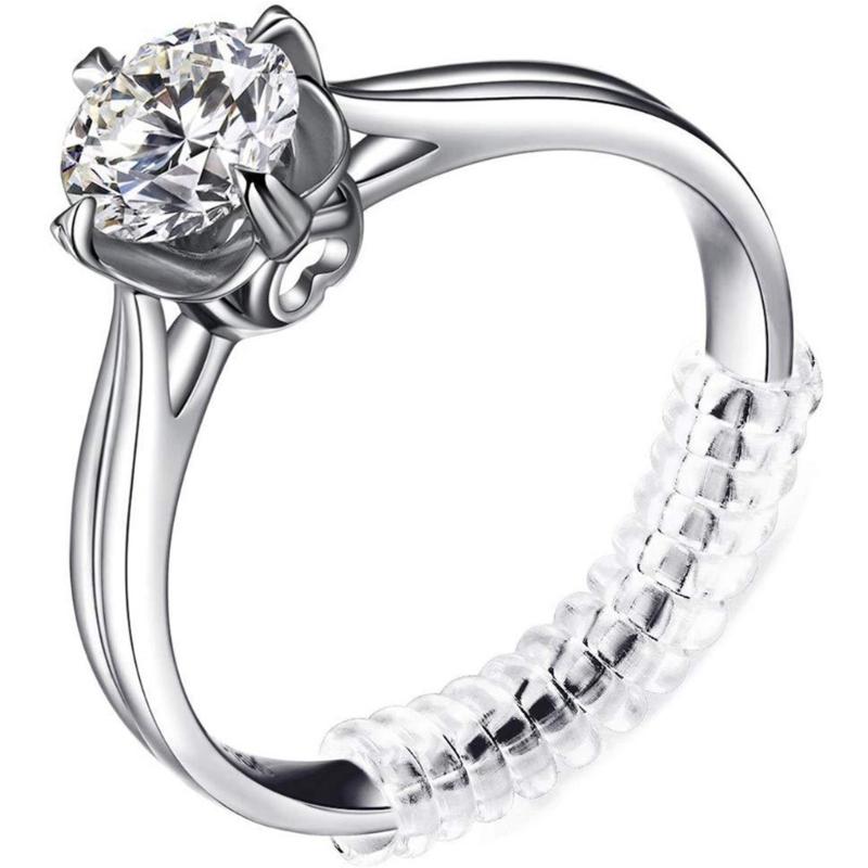 12/20 Silicone Invisible Clear Rings Size Adjuster Tighten Reducer Jewelry Silicone Cushions for Adjustable Size Comfort