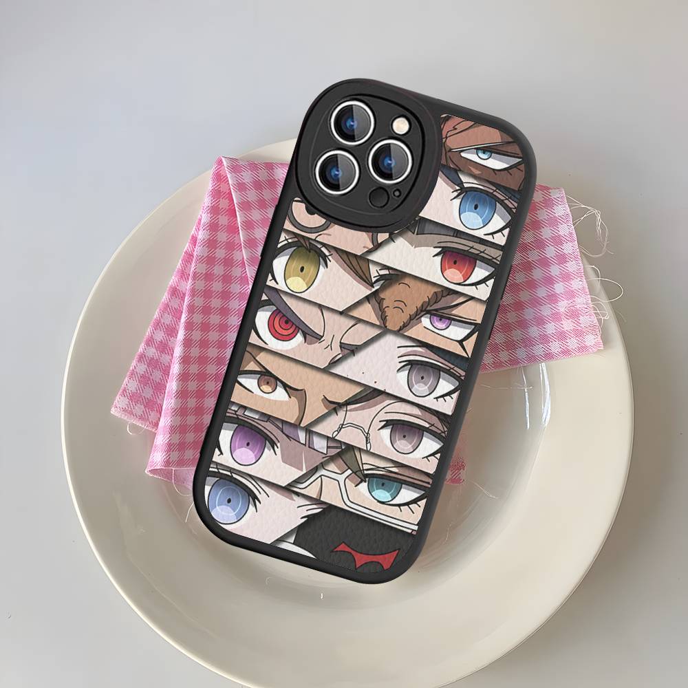 Anime Game D_DanganRonpaS Leather Phone Case For IPhone 15 14 13 Pro Max 12 11 16 Plus Phone Cover