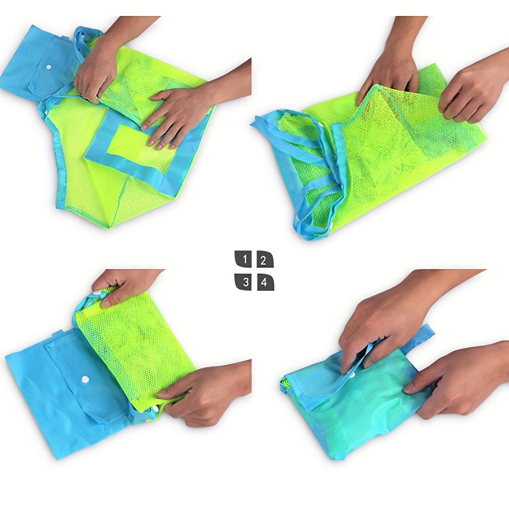 Children Sand Away Protable Mesh Bag Kids Bath Toys Storage Bags Swimming Large Beach Bag for Towels Women Cosmetic Makeup Bag