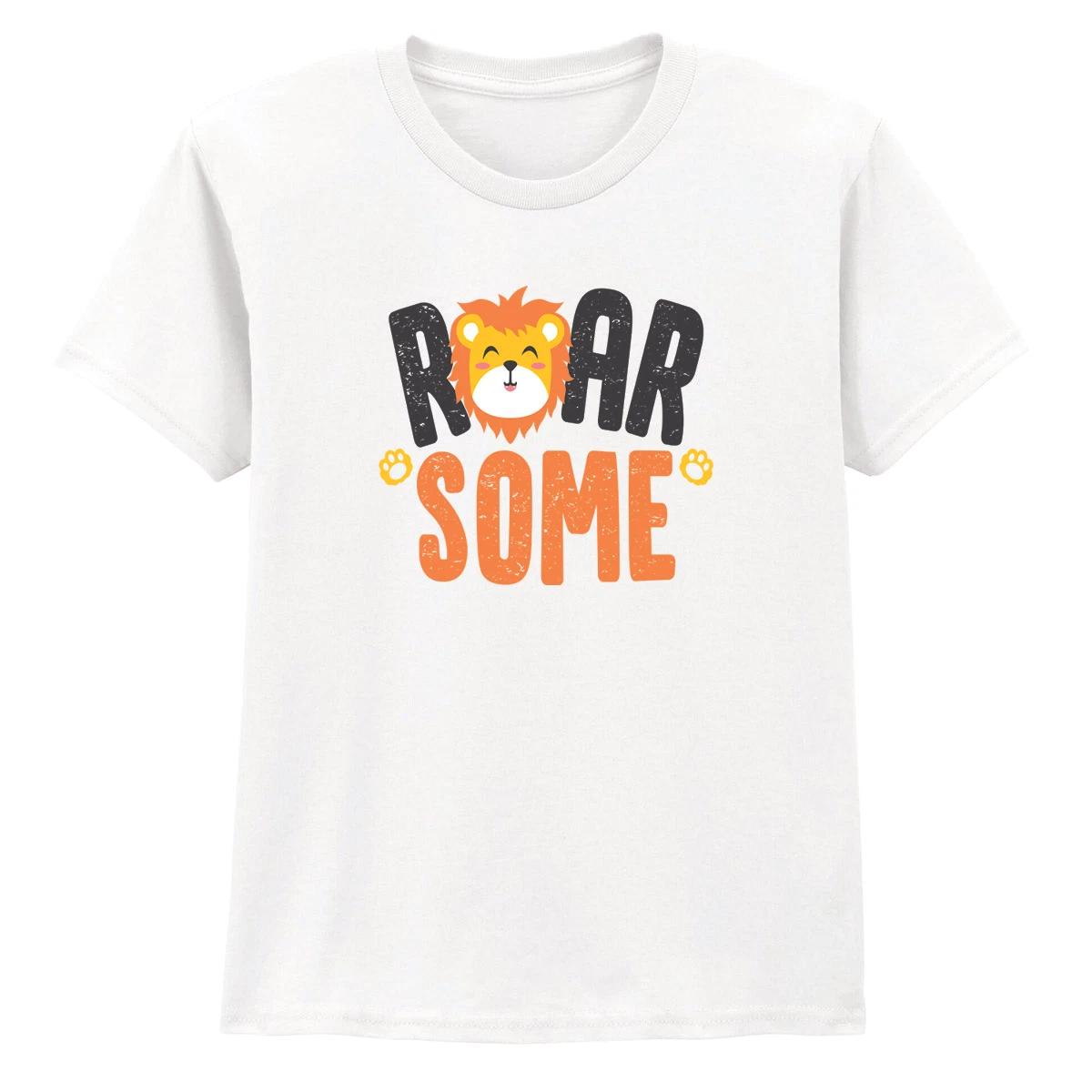 Roar Some Boys Girls Kids T-Shirt Cute Lion Graphic Birthday Gift For Kids 150