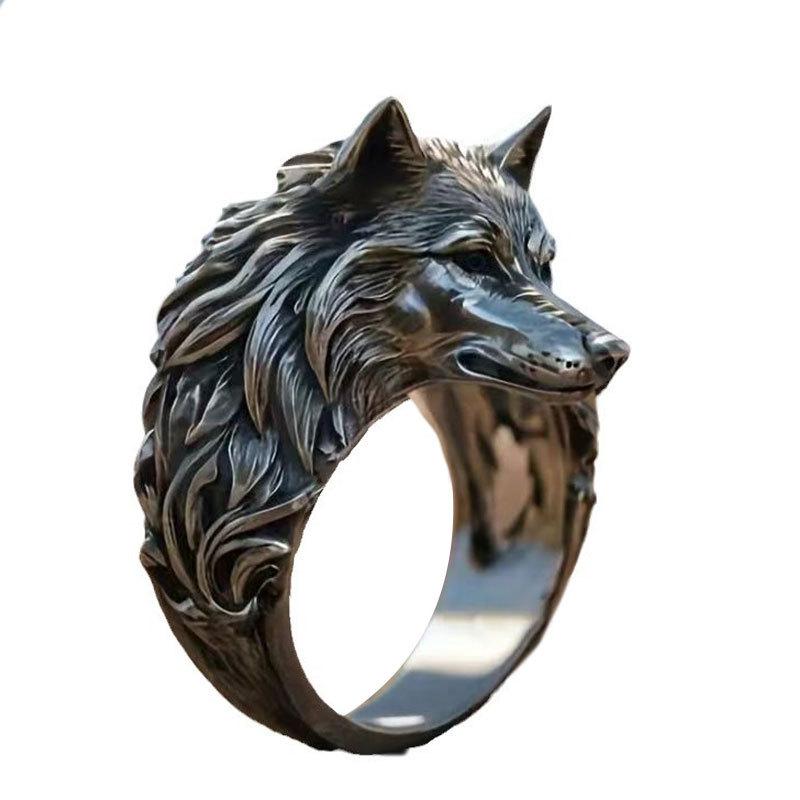 Wolf Head Ring - Retro Style High-End Men's Hip Hop Jewelry
