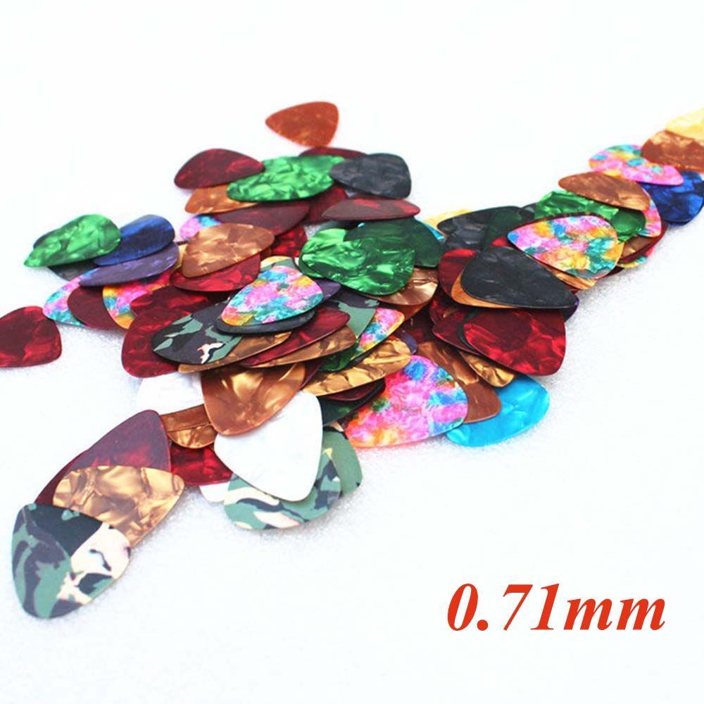 

0,46 мм 0,71 мм 0,96 мм красочные акустические модные укулеле целлулоидные гитарные медиаторы электрические плектры 0.71mm