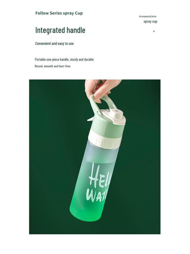 Sport-Sprühwasserflasche mit großem Fassungsvermögen: Tragbar, Lebensmittelqualität, für Männer & Frauen