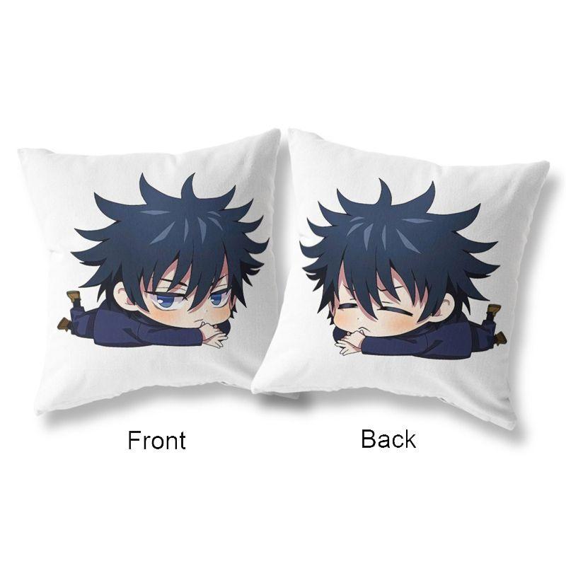 Vibrant 45x45cm Jujutsu Kaisen Cushion Cover With Double Sided Japanese Anime Design For Home Decor