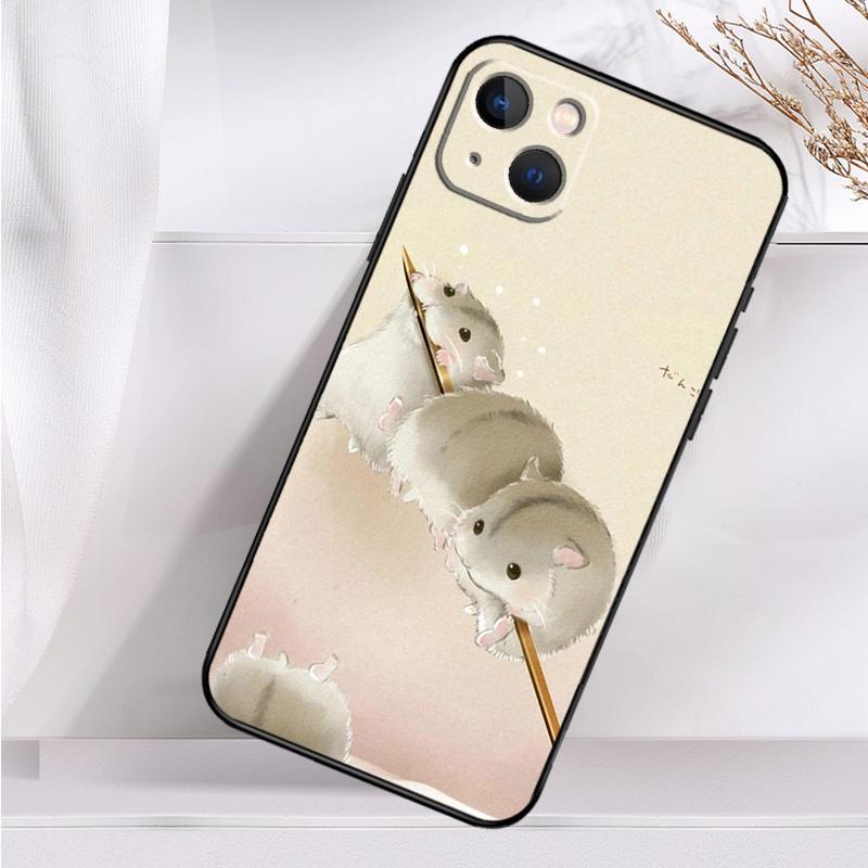 Hamsters Shockproof Case For iPhone 17 11 14 15 16 Pro Max Plus 12 13 Mini 16e 17 Air Phone Cover