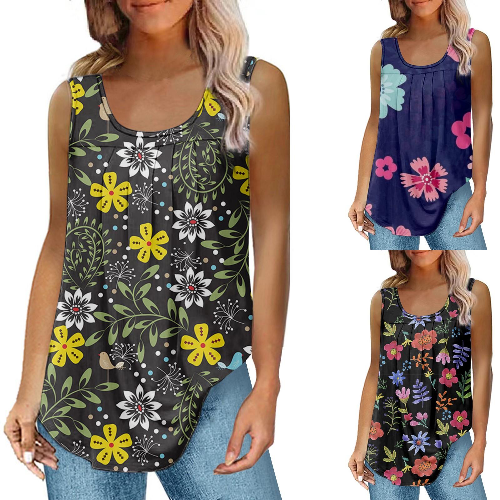 

Женский летний топ без рукавов на пуговицах с V-образным вырезом