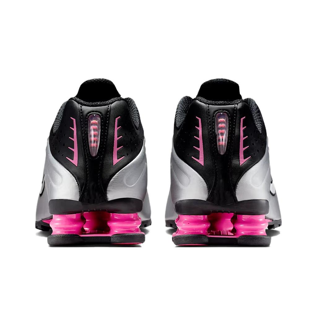 Nike Shox R4 Black Metallic Silver Pinksicle Women Sneakers AR3565-012
