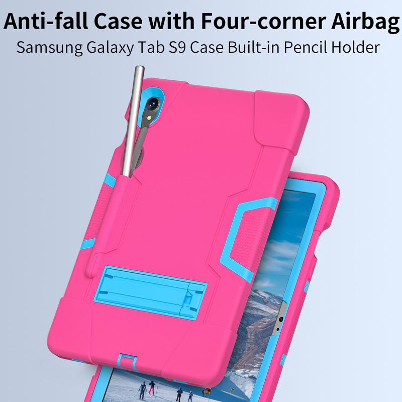 Samsung Tab S9 Protective Cover: 12.4" Three-proof Silicone Shell