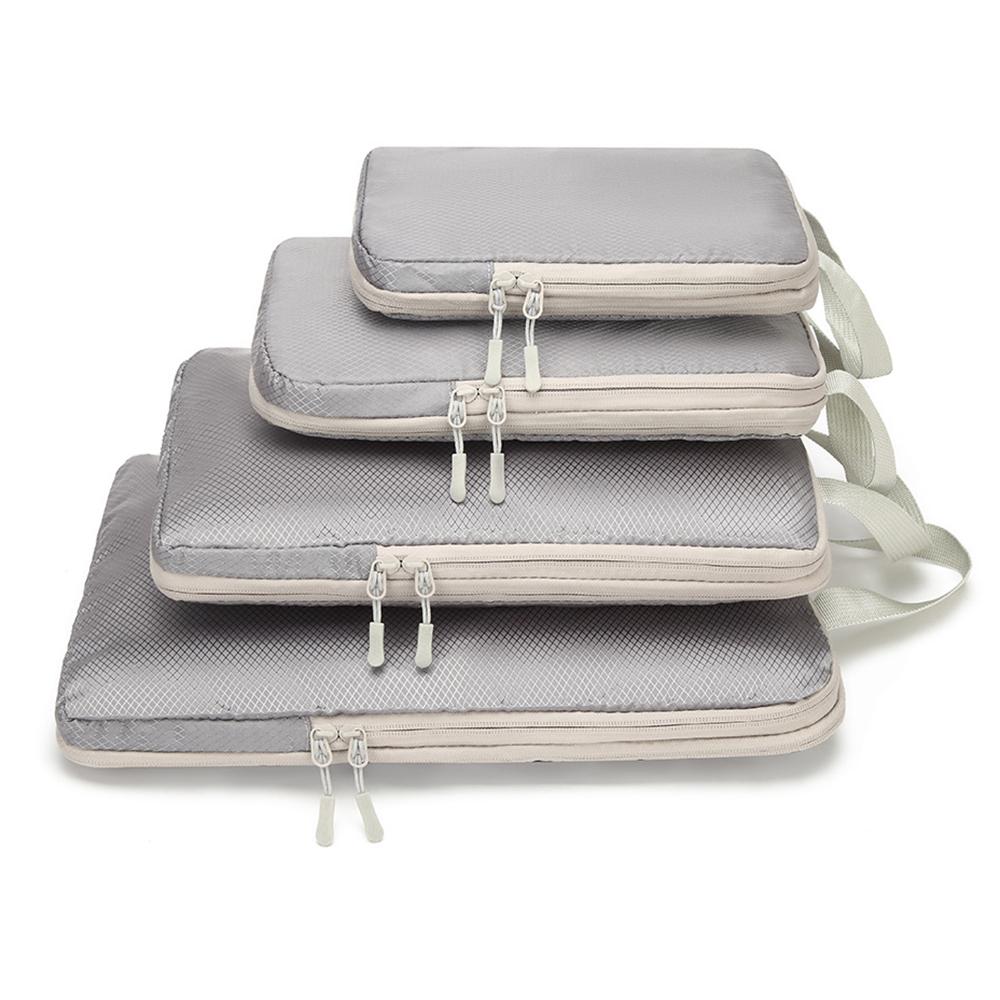 4Pcs Set Luggage Organizer Bags Oxford Cloth Travel Packing Expandable Clothes Storage Bags