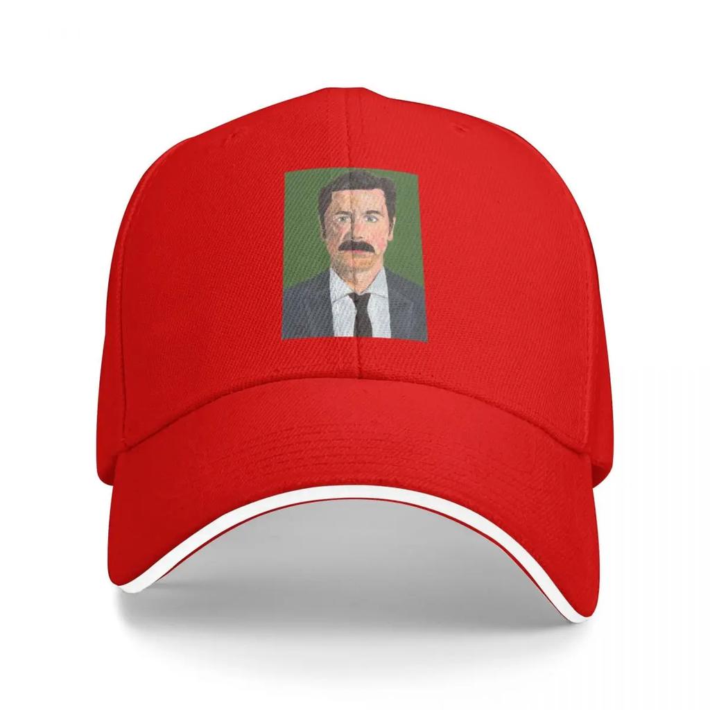 Mike Wozniak Portrait - Acrylic on paper Baseball Cap fishing caps man Hat Unisex Unisex Caps Women's