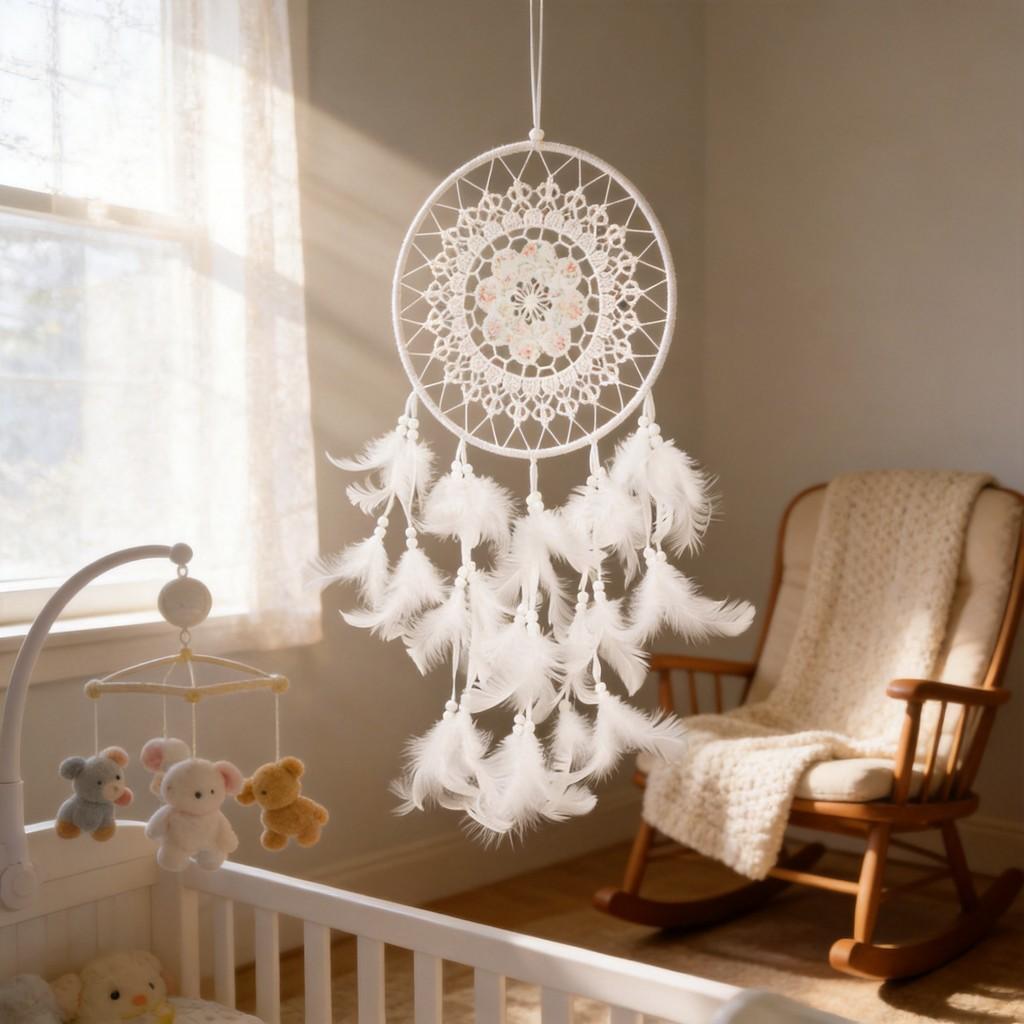 Modern Minimalist Abs Lace Dreamcatcher Wall Hanging For Home Bedroom Decor