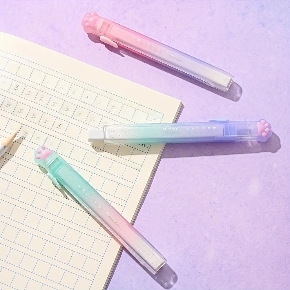 1pcs Push Pull Rubber Eraser  Kawaii Cat Paw Design Cute Eraser for Kids Students and School Supplies Gift Stationery