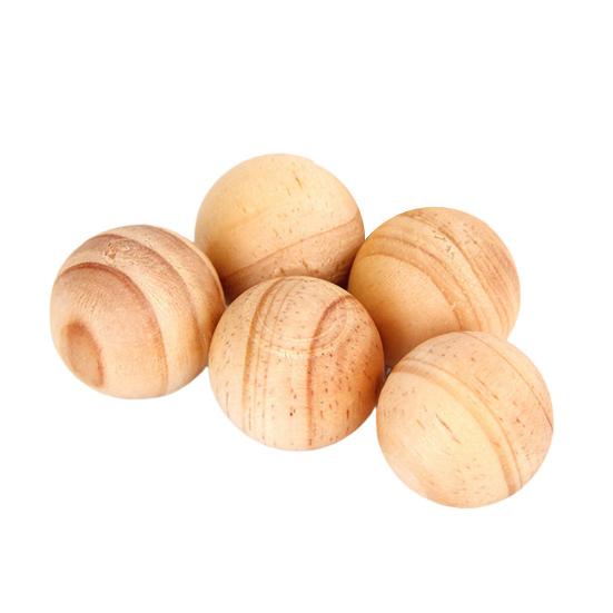 5Pcs Cedar Round Moisture-proof Long Scented Lasting Aroma Light Ball Shape Easy To