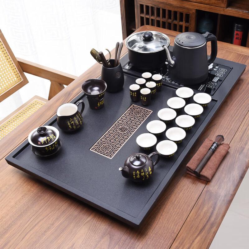 Modern Automatic Quartz Stone Tea Tray Set
