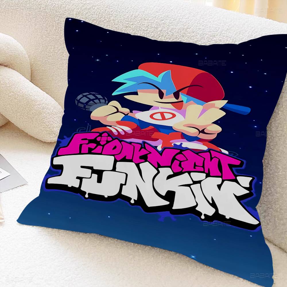 Games Friday Night Funkin Cushion Cover Polyester Sofa Cushions Decorative Throw Pillows Home Decoration Pillowcover