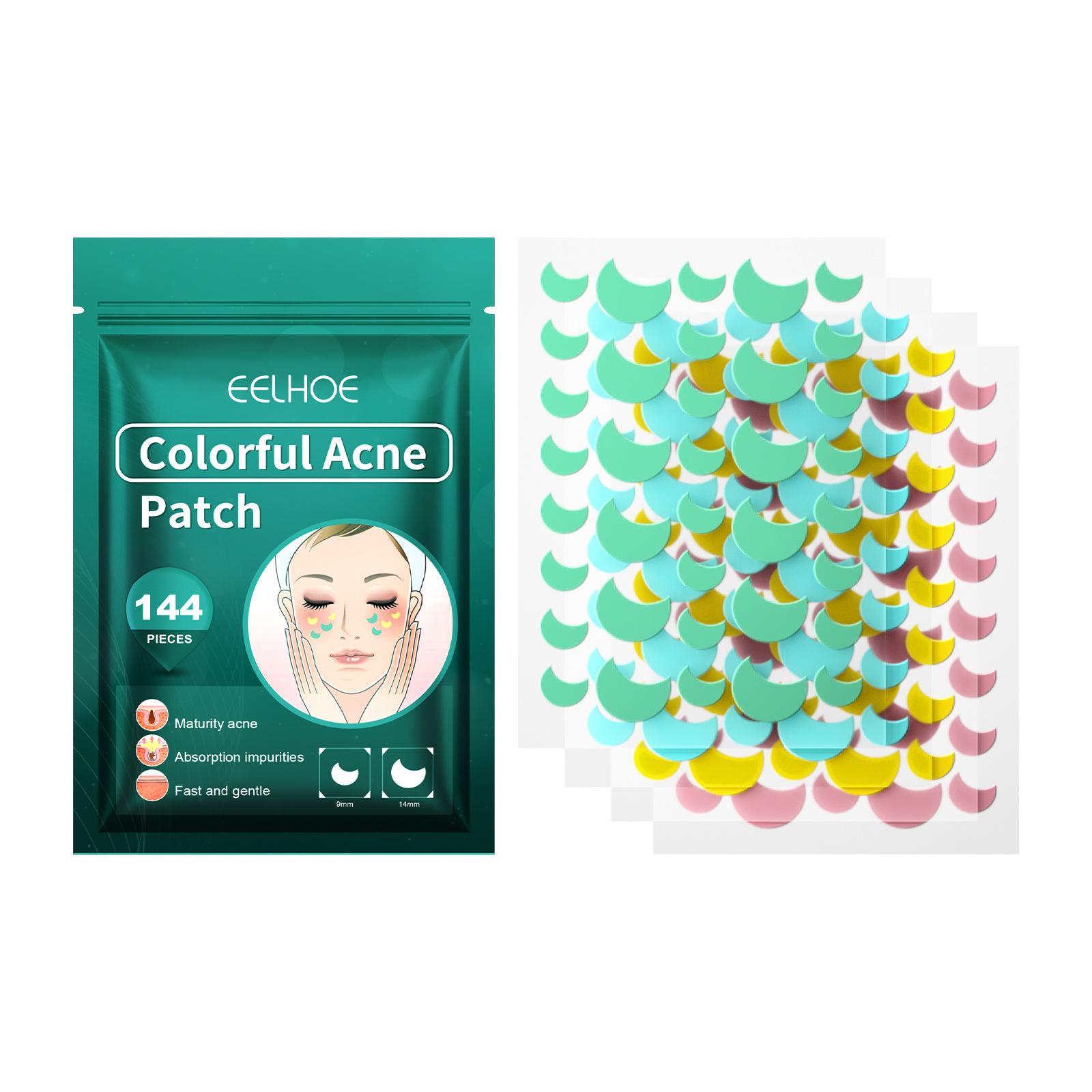 

EELHOE 114 пластырей, водонепроницаемые наклейки от прыщей от прыщей, лечение прыщей, инструмент для удаления прыщей, невидимый дышащий пластырь от прыщей, уход за кожей moon 144pcs/bag