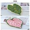 Absorbent Hand Towel Soft Double-Layer, Thickened Leaf Style Hanging Cloth Speed Dry Handkerchief