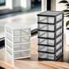 2-4Layers Medium Desktop Storage Box with Drawer Heightened Table Organizer Plastic Offi Storage Cabinet  for Home Stationery
