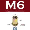 Stainless Steel & Carbon Steel Zinc-Plated Vertical Grain Through Hole Rivet Nut