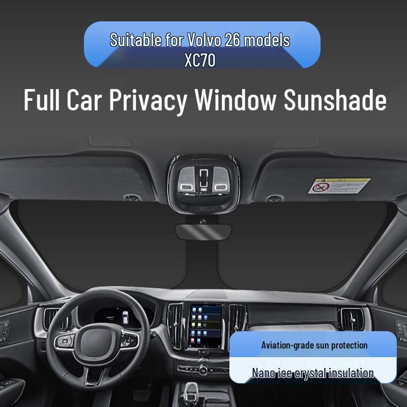 Volvo XC70 Car Sunshade: Heat Insulation, UV Protection & Privacy