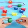Orologio Giocattolo Orologio Didattico in Legno Orologio Pinguino Giocattoli Insegnare l'Ora Puzzle Numerico Impilabile Giocattoli Educativi Montessori per Bambini