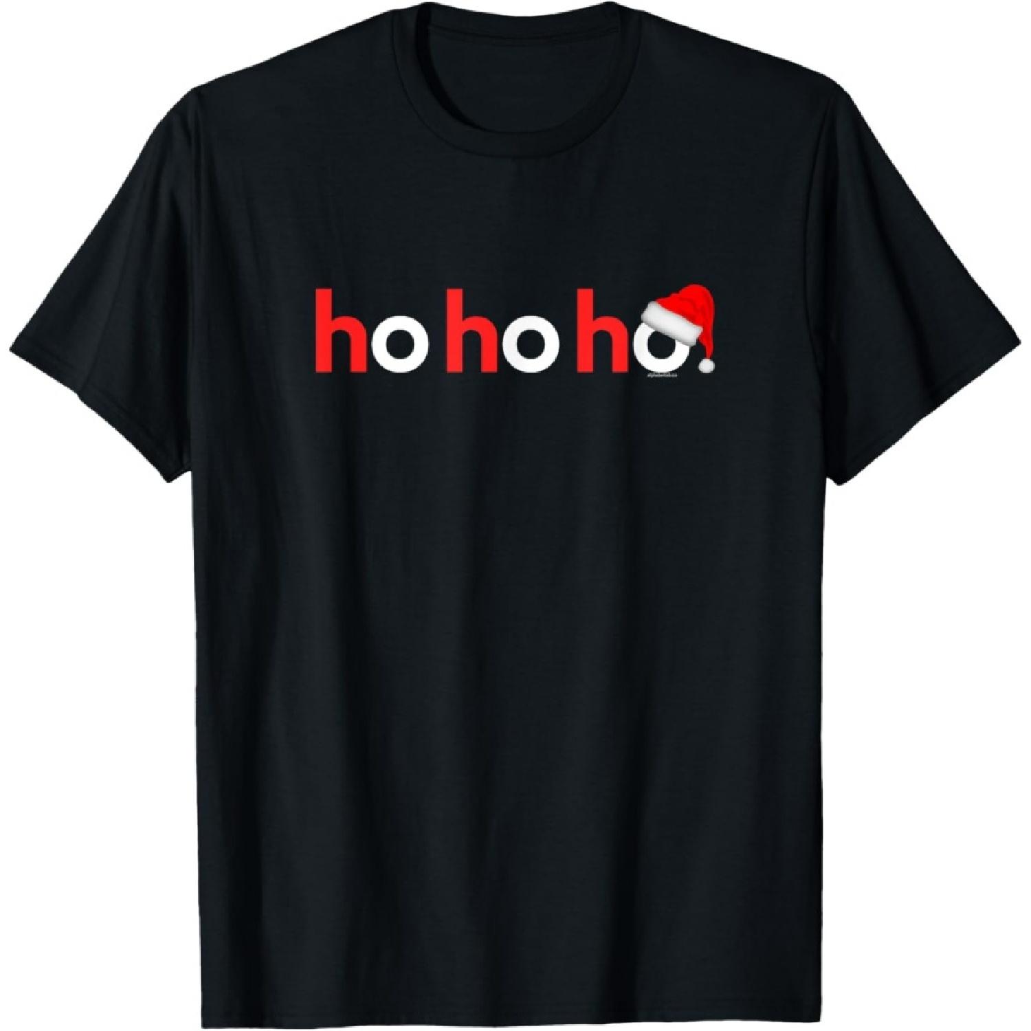 

Christmas Shirts for Men Women Kids Xmas Shirt Idea Ho Ho Ho T-Shirt XXXXXL чорний