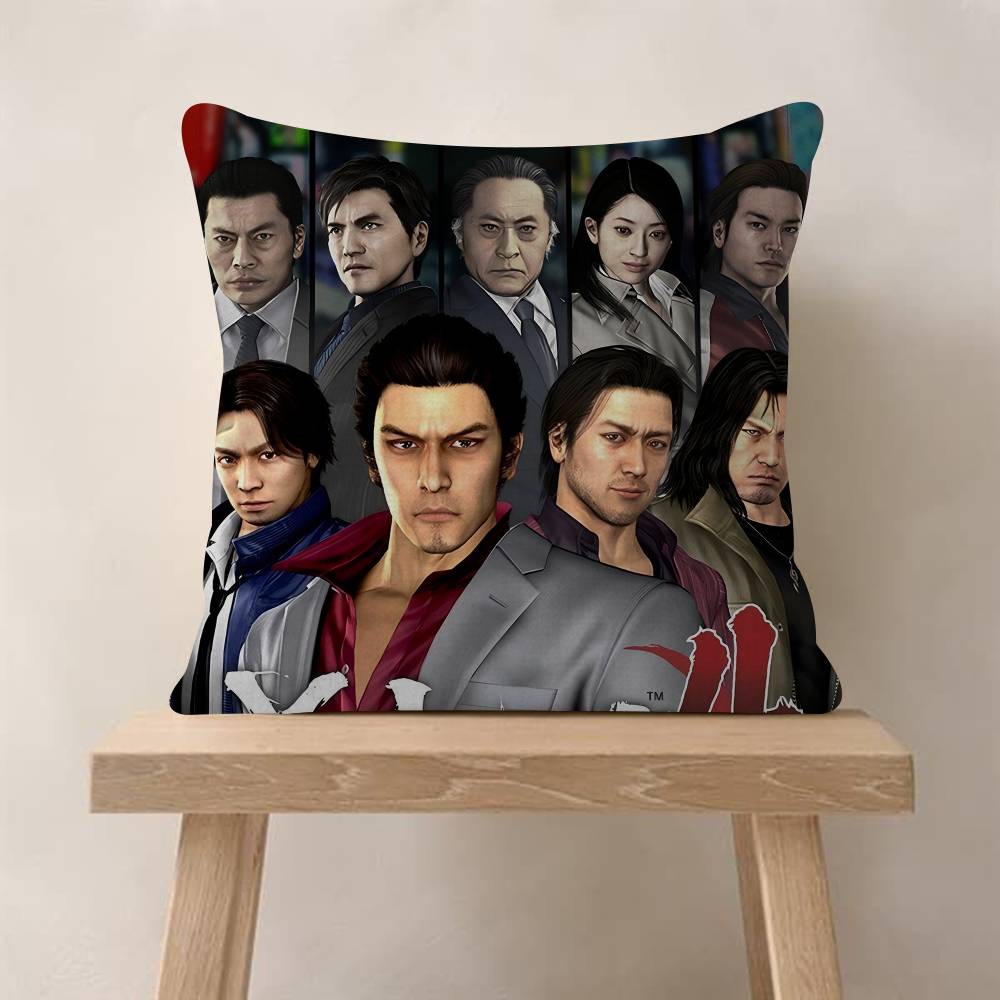 

YYakuza Game Anime Pillowcases Home Bedding Decorative Pillow Cover Wedding Super Soft Pillow Case 30x30 cm