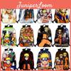 Mochila Estilosa de Anime Naruto com Design Durável e Alças de Ombro Ajustáveis