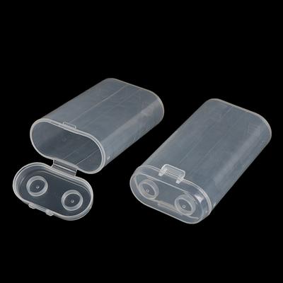 2Pc 2X18650 Plastic Battery Holder Case 18650 Battery Storage Box Cylindrical