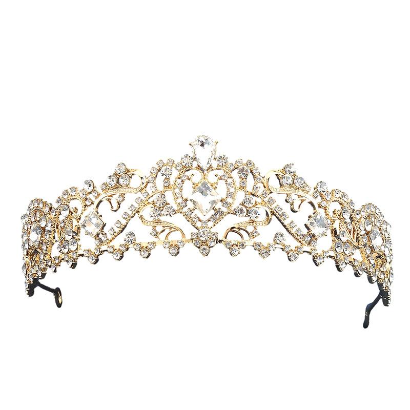 Baroque bridal crown forest retro crystal tiara crown alloy jewelry hair accessories